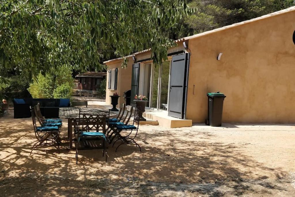Villa Cigalons En Pleine Pinede Avec Piscine Chauffee De Mai A Septembre Ориоль Экстерьер фото