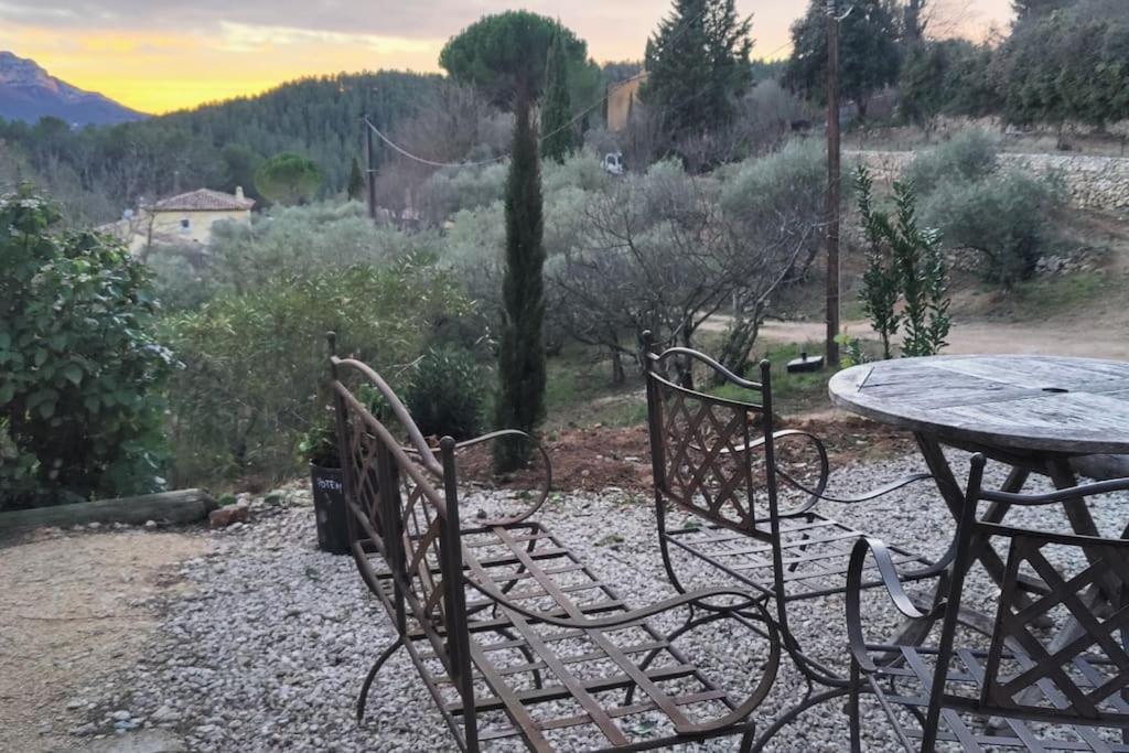 Villa Cigalons En Pleine Pinede Avec Piscine Chauffee De Mai A Septembre Ориоль Экстерьер фото